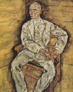 Egon Schiele Portrait of Victor Ritter von Bauer (mk12) oil